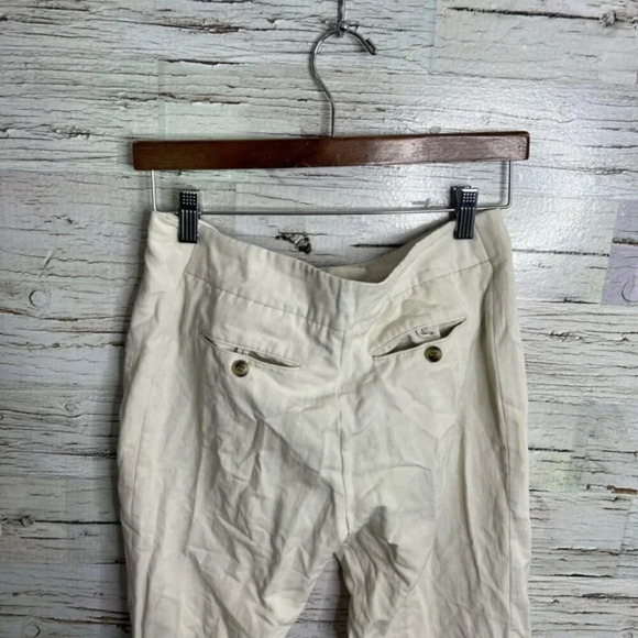 Halston heritage cream tan pants trousers  size 4 - Picture 7 of 8